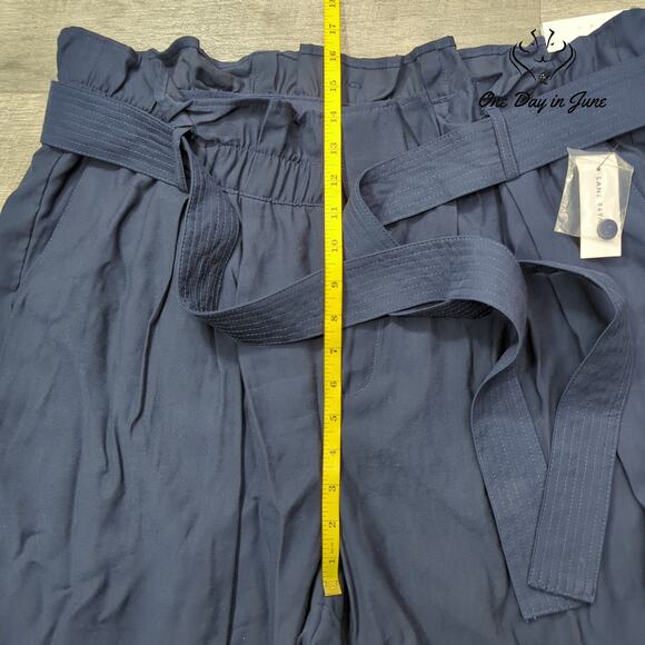 Lane Bryant Ruffle Edge Belted Ankle Pants Size 18 - Picture 4 of 6